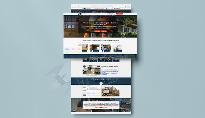 Alpha Omega Disaster Restoration website preview